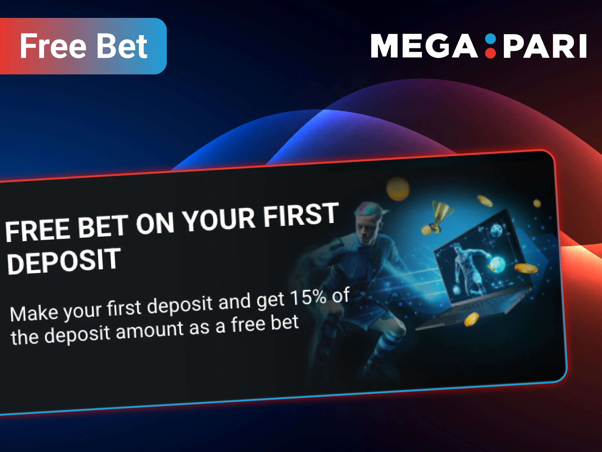 Claiming free bet on MegaPari app