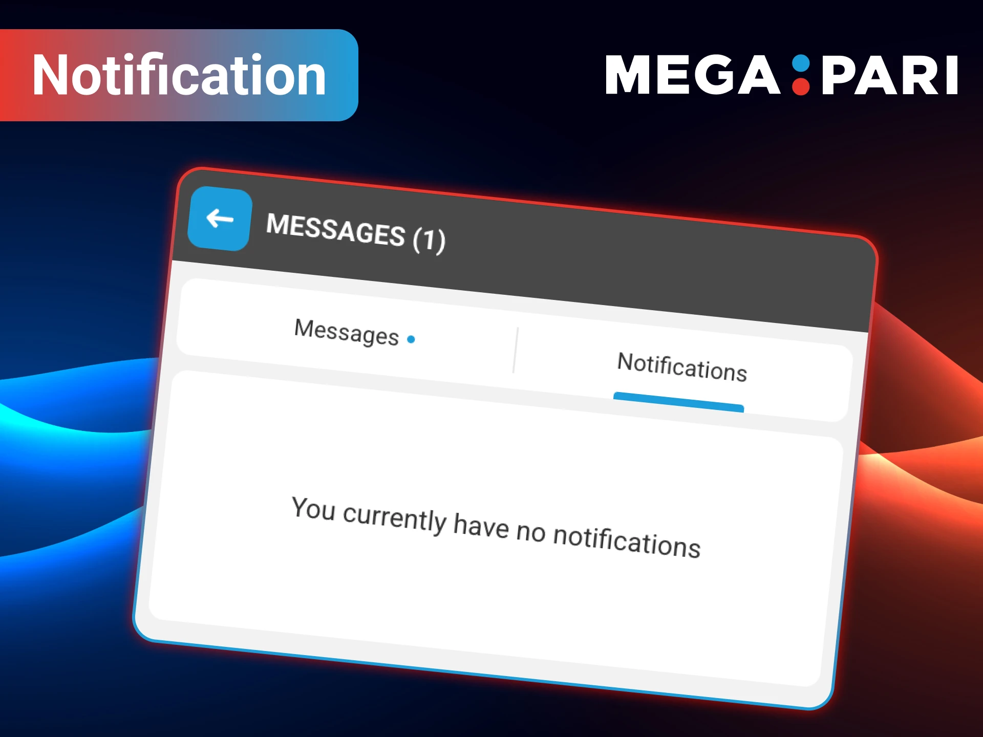 How to turn on notifications in the MegaPari app