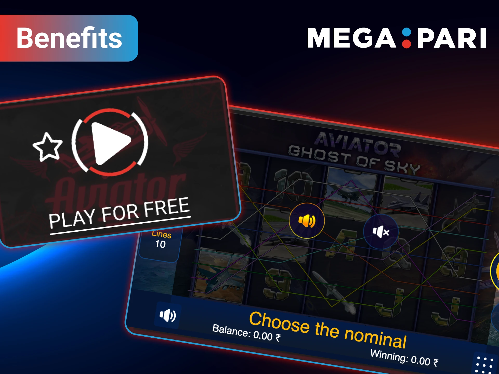 Experience the unique advantages of playing Aviator exclusively at MegaPari.