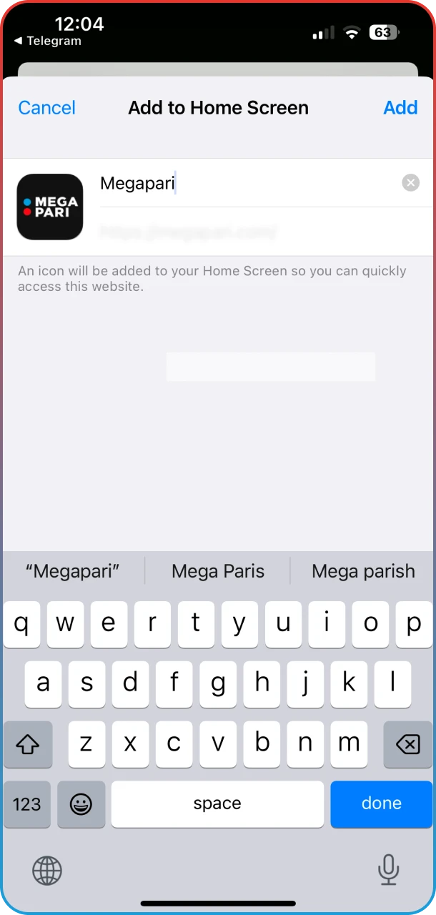Add the Aviator shortcut to your iOS home screen and start playing at MegaPari.