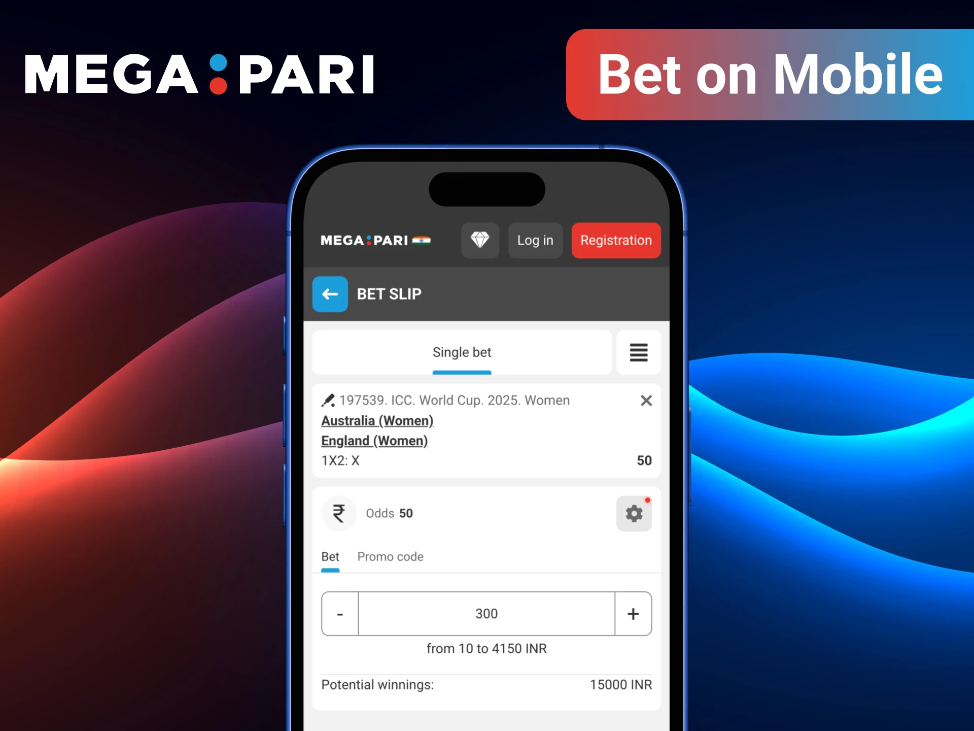 Enjoy the freedom of betting on cricket anytime, anywhere with the MegaPari mobile experience.