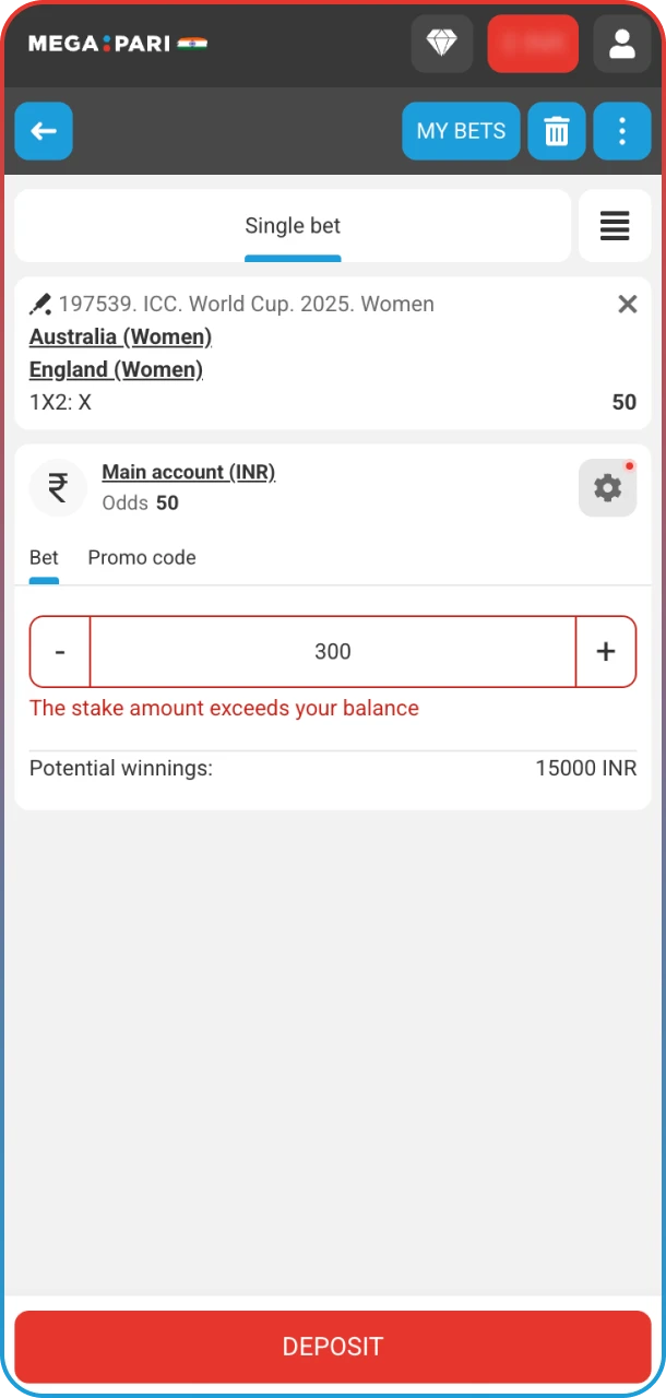 Easily place your first cricket wager at MegaPari.