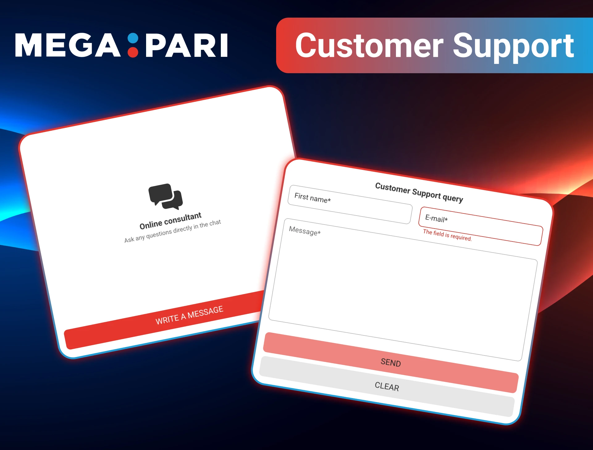 Get rapid assistance with your deposits from the MegaPari support team.