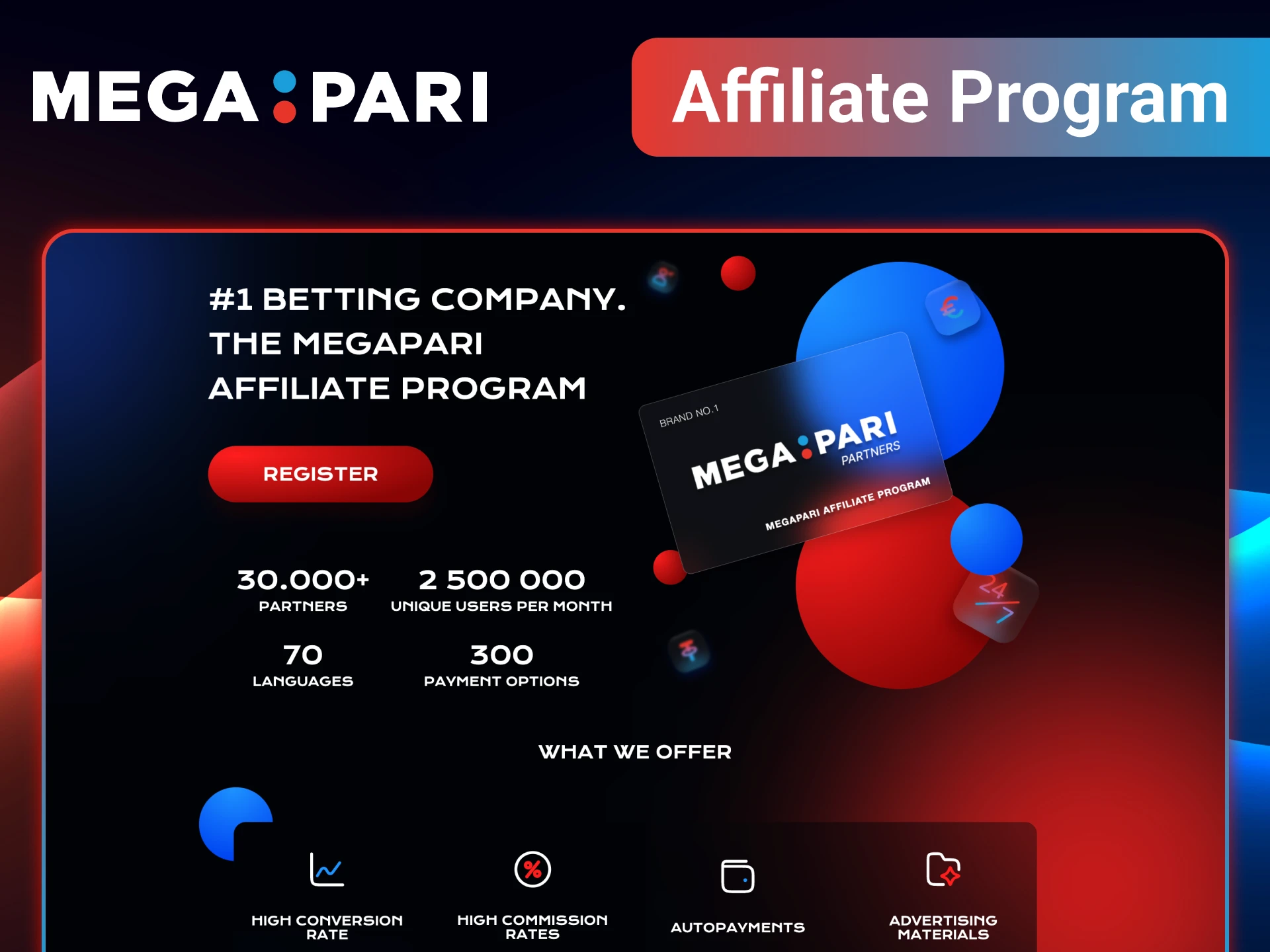 Start earning extra income by joining the MegaPari affiliate program.