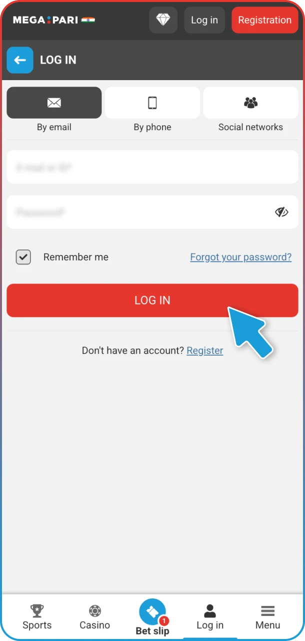 Manage your payouts effortlessly by logging into your MegaPari account.