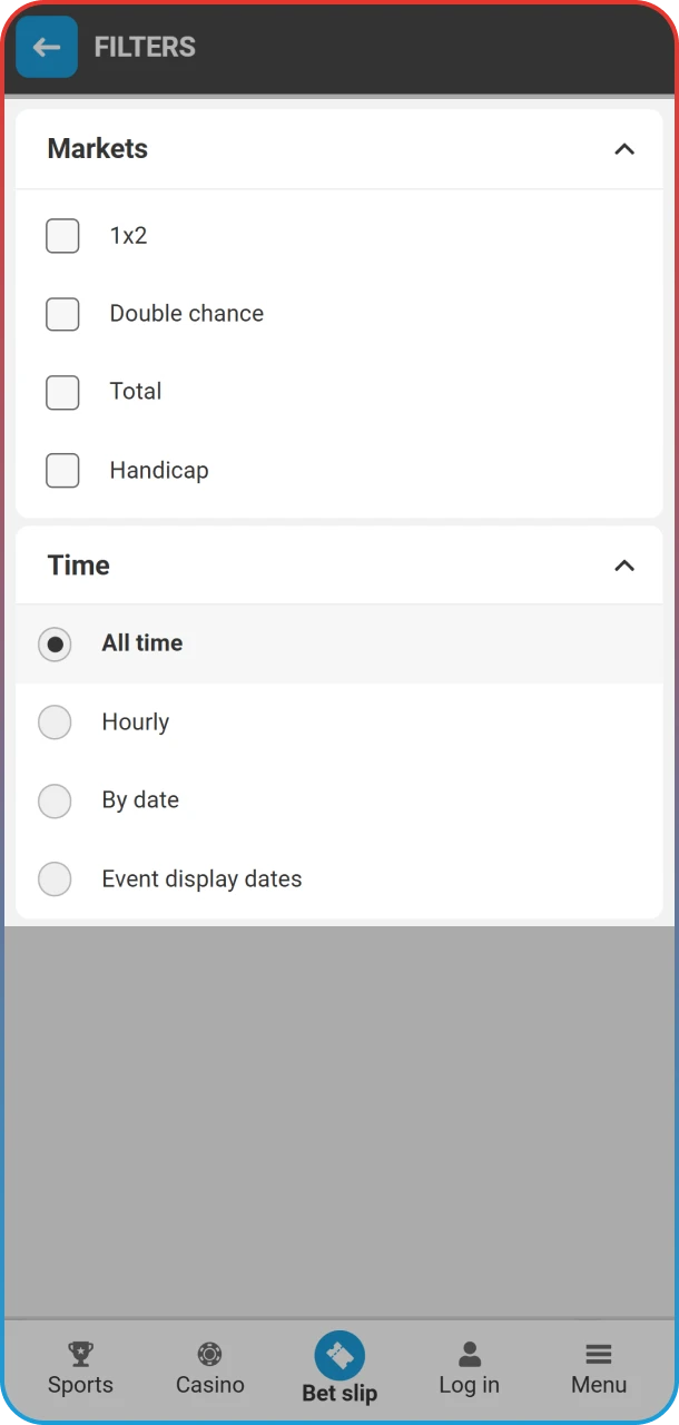 Configure your preferred basketball odds settings within the app.