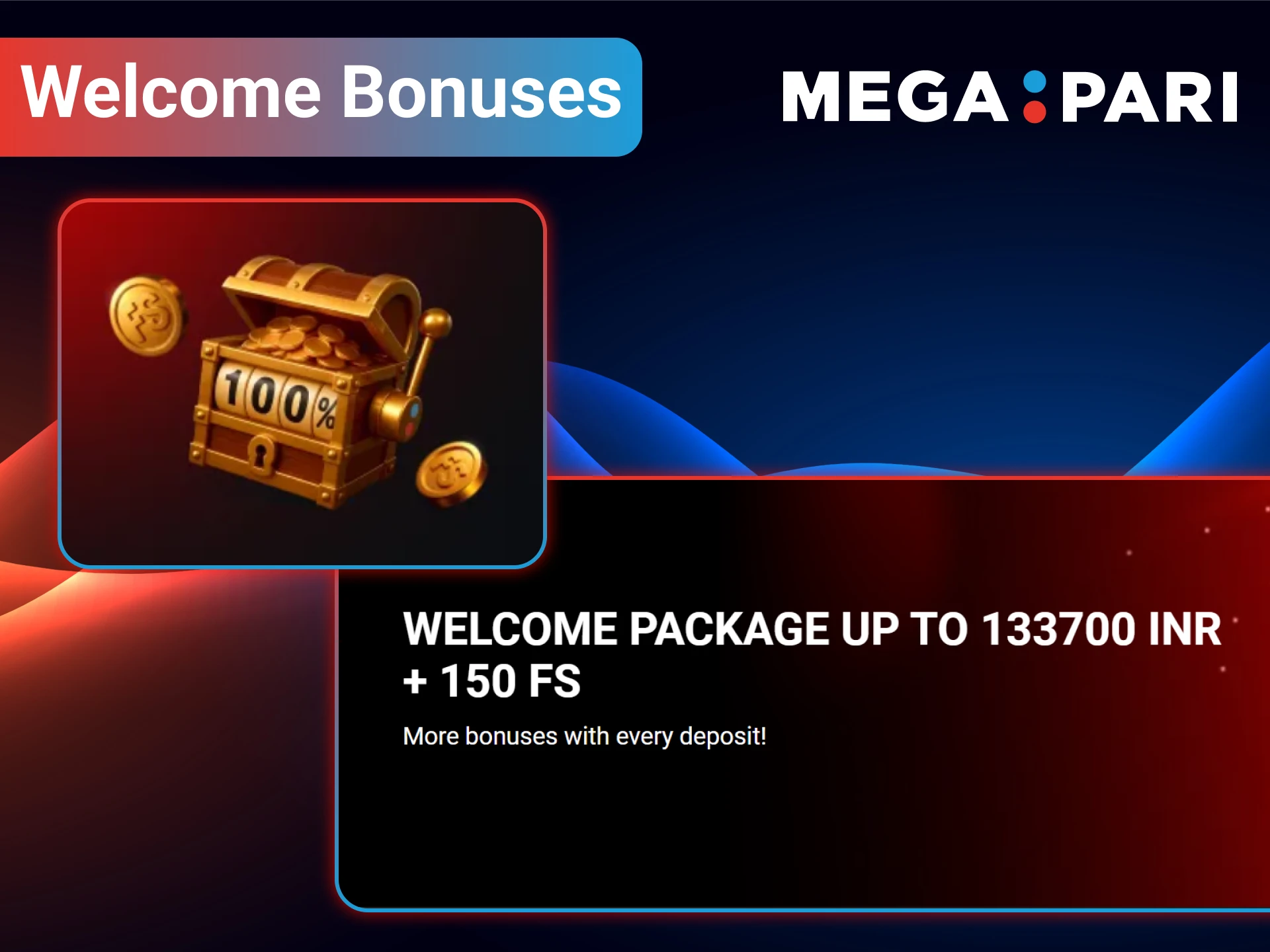 MegaPari provides specialized bonus incentives specifically for eSports enthusiasts.