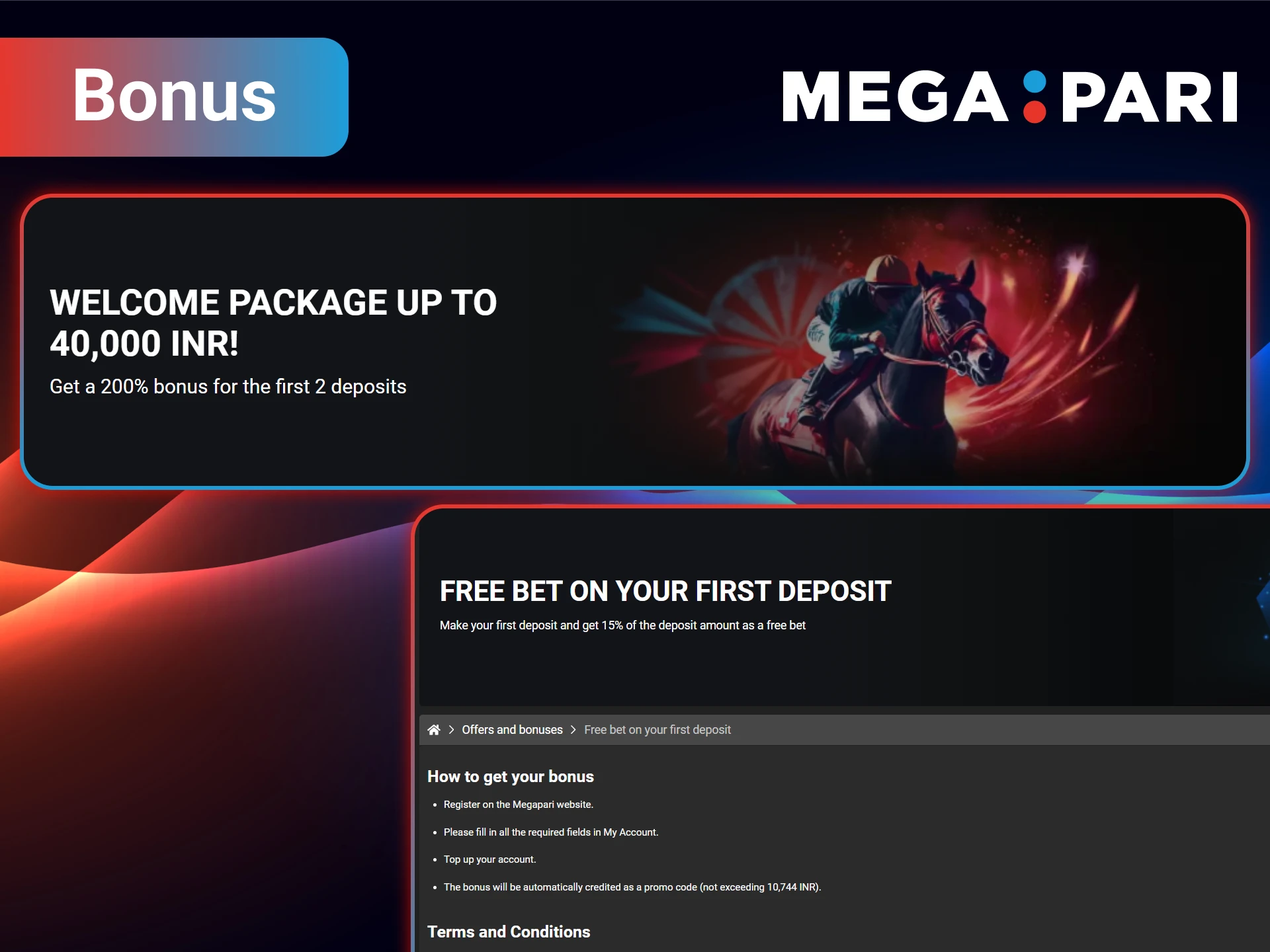 Enjoy an extra boost for your MMA wagers with a special bonus from MegaPari.