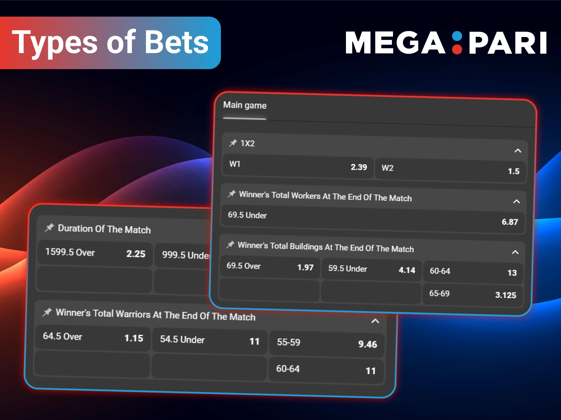 MegaPari gathers all the most lucrative and diverse betting options for StarCraft 2 in one place.