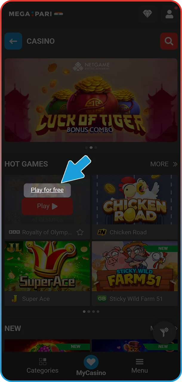 Get a feel for the game without spending a dime by using the free demo mode.